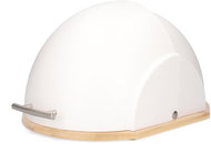 Homla Darvin bamboo bread bin, white, 37 × 26 × 22 cm - Breadbox