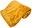 HOME ELEMENTS Microflannel blanket 150 × 200 cm, deep yellow
