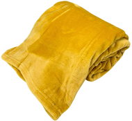 HOME ELEMENTS Mikroflanelová deka 150 × 200 cm, žlutá - Deka