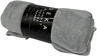 HOME ELEMENTS Microflannel blanket 150 × 200 cm, grey II - Blanket