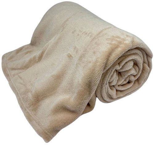 Home Elements Microflannel blanket, beige, collection Beige roses - Blanket - Main image