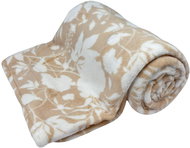 Home Elements Microflannel blanket, collection Beige roses - Blanket