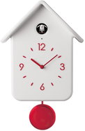 Fratelli Guzzini Home QQ Cuckoo Clock with Pendulum, White - Wall Clock