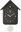 Cuckoo Clock with Pendulum, Dark Grey