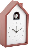 Karlsson Kukačkové hodiny Cuckoo, 12 × 20 × 6 cm, červená barva - Nástěnné hodiny