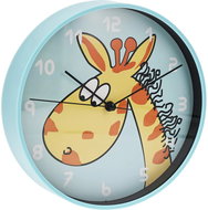Home Styling Collection Wall Clock for children's room, 20 cm, blue, giraffe - Wall Clock