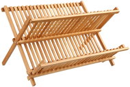 5five Simply Smart Bamboo 2-tier foldable dish drainer, 42 × 35 × 25 cm - Draining Board