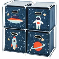 Homestyling KO-C80653180 with 4 Boxes, Kids', Space - Toy Organiser