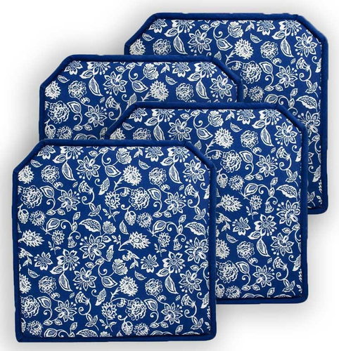 HOME ELEMENTS 40 × 40 cm, Blueprint, set of 4 - Pillow Seat - Main image