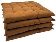 HOME ELEMENTS made of recycled cotton, 40 × 40 cm, set of 4, brown, washable - Pillow Seat