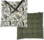 HOME ELEMENTS Podsedák prošívaný 40 × 40, Červené jmelí - Podsedák na židli