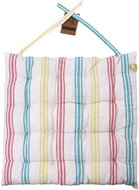 HOME ELEMENTS Quilted seat cushion 40 × 40, Coloured stripes 1 piece - Chair Cushion