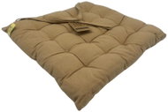 HOME ELEMENTS Quilted seat cushion 40 × 40, washable, beige 1 piece - Pillow Seat