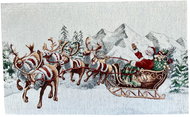 Home of Christmas Tapestry Christmas placemat with motif 33 × 53 cm, Santa on a sleigh - Placemat