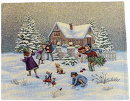 Home of Christmas Christmas placemat with motif 40 × 50 cm, Winter fun - Placemat