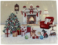 Home of Christmas Christmas placemat with motif 40 × 50 cm, Unwrapping gifts - Placemat