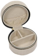 Home Styling Collection Small jewellery box, corduroy 8 cm, grey - Jewellery Box