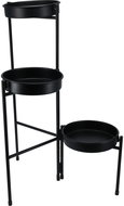 Trends 4 You Black loft stand for 3 pots Bogi, 61,5 cm - Flower Stand