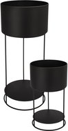 Trends 4 You 2 metal flower stands Omee, black - Flower Stand