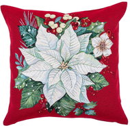 Home of Christmas White poinsettia 45 × 45 cm - Pillowcase