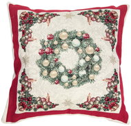 Home of Christmas Decorated wreath 45 × 45 cm - Pillowcase
