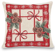 Home of Christmas Christmas ribbons 45 × 45 cm - Pillowcase