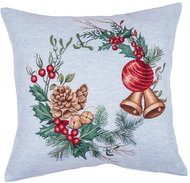 Home of Christmas Wreath with pine cones 45 × 45 cm - Pillowcase