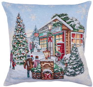 Home of Christmas Snowy Village Square 45 × 45 cm - Pillowcase