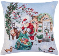 Home of Christmas Snowy Village Santa 45 × 45 cm - Pillowcase