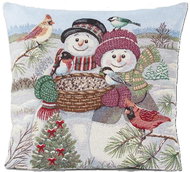 Home of Christmas Snowmen 45 × 45 cm - Pillowcase
