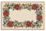 Home of Christmas Poinsettia with pine cones 35 × 45 cm - Placemat