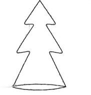 Home Styling Collection, Simple wire figure with LED decoration, 34 cm, battery - Christmas Tree