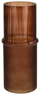 Home Styling Collection Glass vase MATTE, diameter 10,8 × 25 cm, brown - Vase