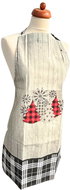 HOME ELEMENTS Kitchen apron 60 × 80 cm, Trees and snowflakes - Apron