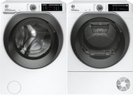 HOOVER HW4 37AMBS/1-S + HOOVER ND4 H7A2TSBEX-S - Washer Dryer Set