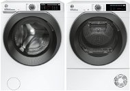 HOOVER HW4 37AMBS/1-S + HOOVER ND4 H7A2TSBEX-S - Washer Dryer Set