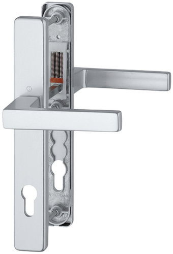 Hoppe Austin 36 mm plate F1 silver /8 mm, PZ92/ door 67-72 mm - Door Fittings - Main image