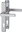 Door handle Austin 36 mm plate F9 steel /8 mm, PZ92/ door 67-72 mm