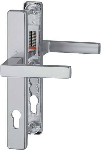 Hoppe door handle Austin 36 mm plate F9 steel /8 mm, PZ92/ door 67-72 mm - Door Fittings - Main image