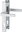 Austin 36 mm plate F9016 white /8 mm, PZ92/ door 67-72 mm