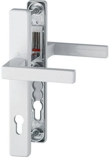 Hoppe Austin 36 mm plate F9016 white /8 mm, PZ92/ door 67-72 mm - Door Fittings - Main image