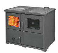 Hosseven Lotus Hydro with heat exchanger for TP, 31,67 kW, right, anthracite - Solid Fuel Stove