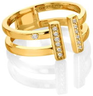 HOT DIAMONDS X GOLDEN EDIT Much Loved DR317/XL (Ag 925/1000, 3,57 g) - Ring