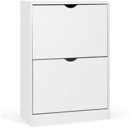 House 5 Escondido 2 Sections, White - Shoe Rack