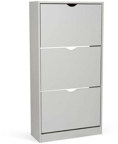 House 5 Escondido 3 sections, grey - Shoe Rack - Main image