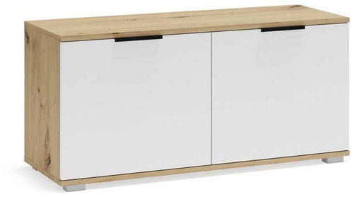 Halmar Clif 100, Artisan Oak / White - Shoe Rack - Main image