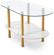 Halmar Konferenční stolek Ducat, mramor / zlatý - Coffee Table
