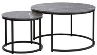 Signal Meble Konferenční stolek Dion set 2, černý mramor / černý - Coffee Table