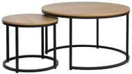 Signal Meble Konferenční stolek Dion, set 2, dub / černý - Coffee Table