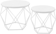 Houseland Vasagle Elezi Set of 2, white - Side Table